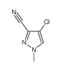 4-氯-1-甲基-1H-吡唑-3-甲腈结构式