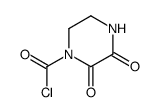 1-Piperazinecarbonyl chloride, 2,3-dioxo- (9CI)结构式