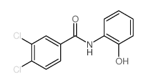 3,4-dichloro-N-(2-hydroxyphenyl)benzamide Structure