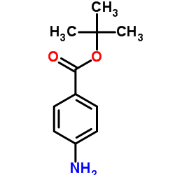 4-氨基苯甲酸叔丁酯结构式
