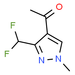 1-(3-(二氟甲基)-1-甲基-1H-吡唑-4-基)乙酮结构式