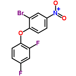 2-Bromo-1-(2,4-difluorophenoxy)-4-nitrobenzene Structure