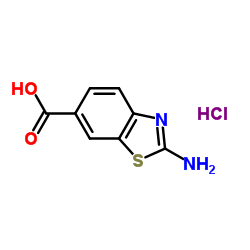 2-氨基苯并噻唑-6-甲酸盐酸盐结构式