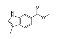 3-甲基-1H-吲哚-6-羧酸甲酯结构式