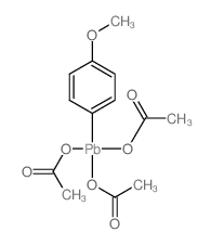 acetic acid; (4-methoxyphenyl)lead结构式