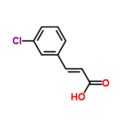 3-(3-Chlorophenyl)acrylic acid structure