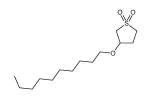3-癸氧基-1,1-二氧化四氢噻吩结构式