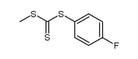 Methyl 4-fluorophenyl trithiocarbonate结构式