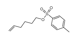 hex-5-en-1-yl 4-methylbenzenesulfonate结构式