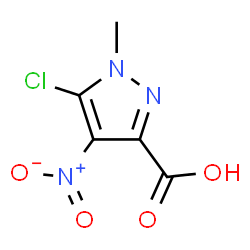 1H-Pyrazole-3-carboxylic acid, 5-chloro-1-methyl-4-nitro- Structure