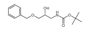 tert-butyl [(R)-3-(benzyloxy)-2-hydroxypropyl]carbamate结构式