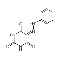 5-(phenylhydrazinylidene)-1,3-diazinane-2,4,6-trione结构式