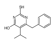 6-benzyl-5-propan-2-yl-2-sulfanylidene-1H-pyrimidin-4-one结构式