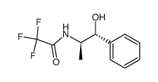 2,2,2-trifluoro-N-((1R,2R)-1-hydroxy-1-phenylpropan-2-yl)acetamide结构式