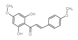2’,6’-二羟基-4,4’-二甲氧基查耳酮结构式