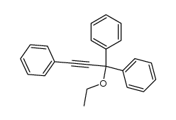 ethyl 1,1,3-triphenyl-2-propynyl ether结构式