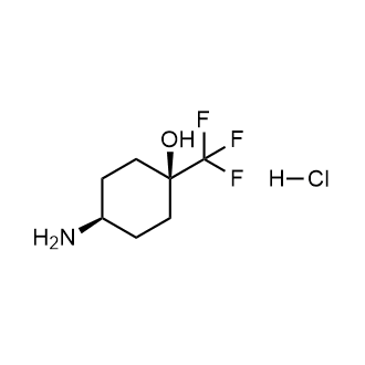 反式-4-氨基-1-(三氟甲基)环己醇盐酸盐结构式