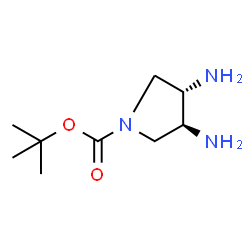 (3S,4S)-rel-3,4-二氨基吡咯烷-1-羧酸叔丁酯结构式