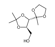 (3S,4R)-3,4-isopropylidenedioxy-2-(1,3-dioxolane)-5-pentanol结构式