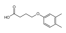 4-(3,4-dimethylphenoxy)butanoic acid结构式