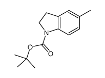 5-甲基吲哚啉-1-羧酸叔丁酯结构式