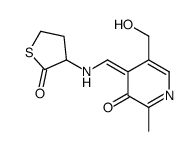 (4E)-5-(hydroxymethyl)-2-methyl-4-[[(2-oxothiolan-3-yl)amino]methylidene]pyridin-3-one Structure