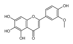 5,6,7-Trihydroxy-2-(4-hydroxy-3-methoxyphenyl)-4H-1-benzopyran-4-one结构式