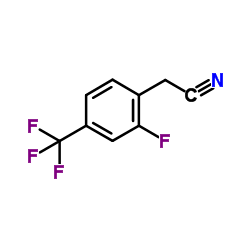2-氟-4-三氟甲基苯乙腈结构式