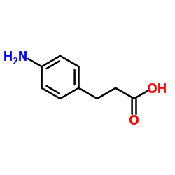 3-(4-Aminophenyl)propionic acid structure