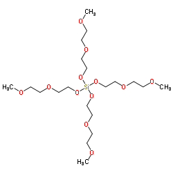 四[2-(2-甲氧乙氧基)乙基]硅酸酯结构式