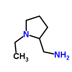 N-乙基-2-氨甲基吡咯烷结构式