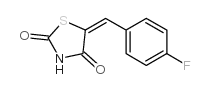 5-[(4-Fluorobenzylidene]-2,4-thiazolidinedione结构式