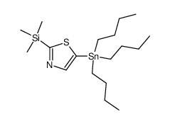 5-(tributylstannyl)-2-(trimethylsilyl)thiazole Structure