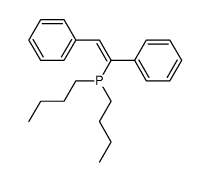 dibutyl(1,2-diphenylvinyl)phosphine结构式