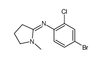 N-(4-bromo-2-chlorophenyl)-1-methylpyrrolidin-2-imine Structure