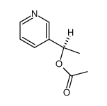 (1R)-1-(3-pyridyl)ethyl acetate结构式