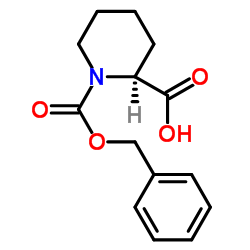 (l)-n-(benzyloxycarbonyl)pipecolic acid structure