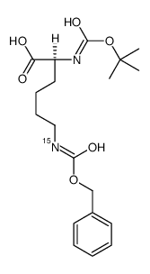 叔丁氧羰基-赖氨酸-ε-15N结构式