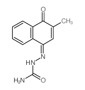[(3-methyl-4-oxo-naphthalen-1-ylidene)amino]urea Structure