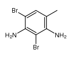 2,4-diamino-3,5-dibromotoluene Structure