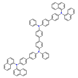 n,n'-diphenyl-n,n'-bis(4'-(n,n-bis(naphth-1-yl)-amino)-biphenyl-4-yl)-benzidine structure