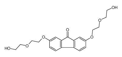 2,7-bis[2-(2-hydroxyethoxy)ethoxy]fluoren-9-one结构式