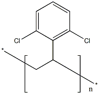 聚(2,6-二氯苯乙烯)结构式