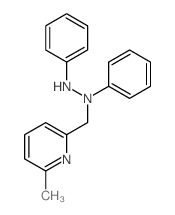 Pyridine,2-[(1,2-diphenylhydrazinyl)methyl]-6-methyl-结构式