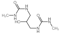 1-[2-hydroxy-3-(methylcarbamoylamino)propyl]-3-methyl-urea结构式