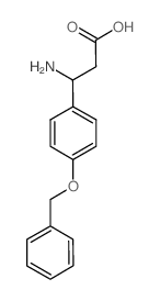 3-(P-Benzyloxyphenyl)-dl-beta-alanine structure