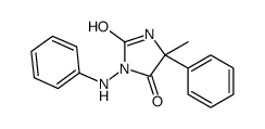 (S)-3-苯氨-5-甲基-5-苯基咪唑啉-2,4-二酮结构式