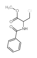 2-苯甲酰氨基-3-氯丙酸甲酯结构式