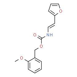2-METHOXYBENZYL N-[2-(2-FURYL)VINYL]CARBAMATE结构式