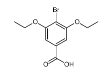 4-bromo-3,5-diethoxybenzoic acid Structure